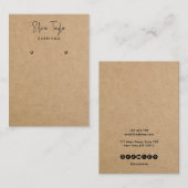 Visite Carte d'affichage de lecture de papier d'artisanat (Devant / Derrière)