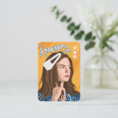 Visite Carte d'affichage de l'extrait de cheveux mignon (Debout devant)