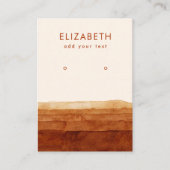 Visite Carte d'affichage de l'oreille Abstraite du désert (Devant)