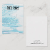 Visite Carte d'affichage de l'oreille aquarelle (Devant / Derrière)