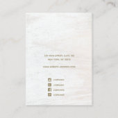 Visite Carte d'affichage de l'oreille arc-en-ciel en blan (Dos)