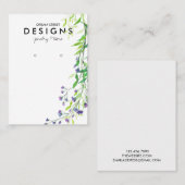 Visite Carte d'affichage de l'oreille de la lavande de ve (Devant / Derrière)