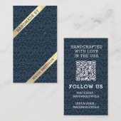 Visite Carte d'affichage de l'oreille de modèle Turquoise (Devant / Derrière)