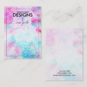 Visite Carte d'affichage de l'oreille de peinture aquarel (Devant / Derrière)