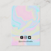 Visite Carte d'affichage de l'oreille de peinture aquarel (Dos)