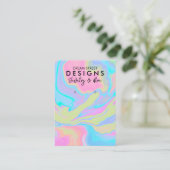 Visite Carte d'affichage de l'oreille de peinture aquarel (Debout devant)