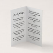 Visite Carte d'affichage de l'oreille de résine (Intérieur)