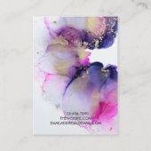 Visite Carte d'affichage de l'oreille d'or à l'aquarelle  (Dos)