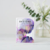 Visite Carte d'affichage de l'oreille d'or à l'aquarelle  (Debout devant)