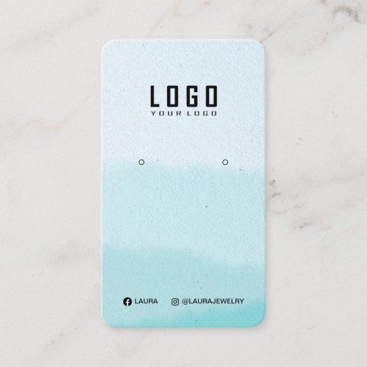 Visite Carte d'affichage de l'oreille du logo Social Medi (Devant)