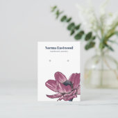 Visite Carte d'affichage de l'oreille en fleur d'anémone  (Debout devant)