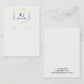 Visite Carte d'affichage de l'oreille en or géométrique f (Devant / Derrière)