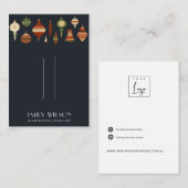 VISITE CARTE D'AFFICHAGE DE L'ORNAMENT NAVY CHRISTMAS HAI (Devant / Derrière)