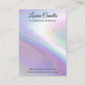 Visite Carte d'affichage de luxe Faux Pearlescent (Devant)