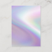 Visite Carte d'affichage de luxe Faux Pearlescent (Dos)