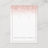 Visite Carte d'affichage de Parties scintillant rose (Devant)