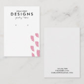 Visite Carte d'affichage de Parties scintillant rose (Devant / Derrière)