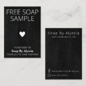 Visite Carte d'affichage de savon Chalkboard Free (Devant / Derrière)