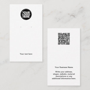 Visite Carte d'affichage de votre logo d'entreprise Qr Co