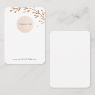 Visite Carte d'affichage de votre logo Floral Leaf Boho