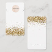 Visite Carte d'affichage de votre logo Parties scintillan (Devant / Derrière)