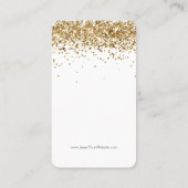 Visite Carte d'affichage de votre logo Parties scintillan (Dos)