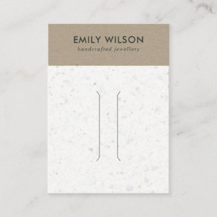 VISITE CARTE D'AFFICHAGE DES CHEVEUX DE KRAFT TERRAZZO BL