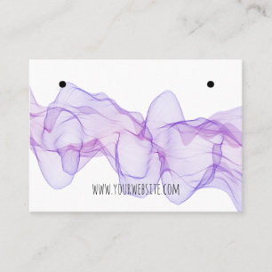 Visite Carte d'affichage des oreilles de fumée violette
