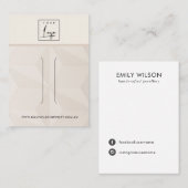 VISITE CARTE D'AFFICHAGE DU CLIP À CHEVEUX DE DIAMANT BLA (Devant / Derrière)