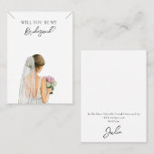 Visite Carte d'affichage du collier de femme de mariage (Devant / Derrière)