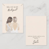 Visite Carte d'affichage du collier de femme de mariage (Devant / Derrière)