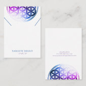 Visite Carte d'affichage du collier ・ Fleur de la vie/Man (Devant / Derrière)