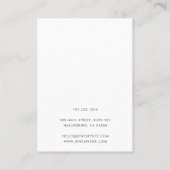 Visite Carte d'affichage du logo de bijoux en or rose (Dos)