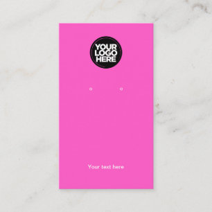Visite Carte d'affichage du logo de l'entreprise Fuchsia