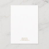 Visite Carte d'affichage et de bijoux (Dos)