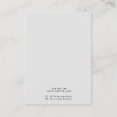 Visite Carte d'affichage Holographique de luxe tendance b (Dos)