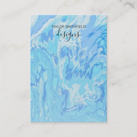 Visite Carte d'affichage Motif de peinture aquarelle (Devant)