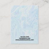 Visite Carte d'affichage Motif de peinture aquarelle (Dos)