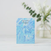 Visite Carte d'affichage Motif de peinture aquarelle (Debout devant)