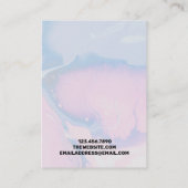 Visite Carte d'affichage Motif de peinture aquarelle (Dos)