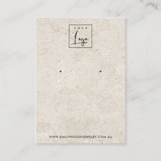 VISITE CARTE D'AFFICHAGE RUSTIQUE DE STUCCO BLANC STUD EA (Devant)