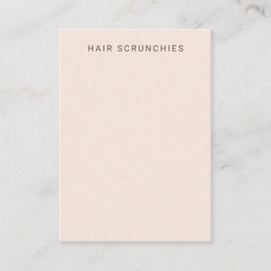 Visite Carte d'affichage Scrunchies de cheveux de couleur (Devant)