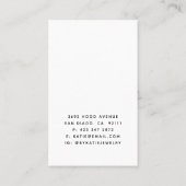 Visite Carte d'affichage simple de votre collier logo (Dos)