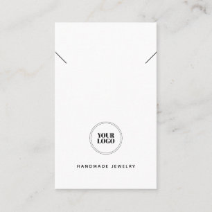 Visite Carte d'affichage simple de votre collier logo