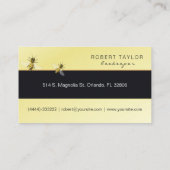 Visite Carte d'agriculteur de ferme d'abeille de vendeur (Dos)