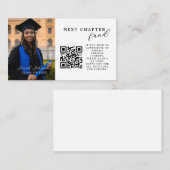 Visite Carte d'annonce de remise de diplôme avec QR Code (Devant / Derrière)