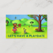 Visite Carte d'appel à la date de jeu pour maman Bear & K (Devant)