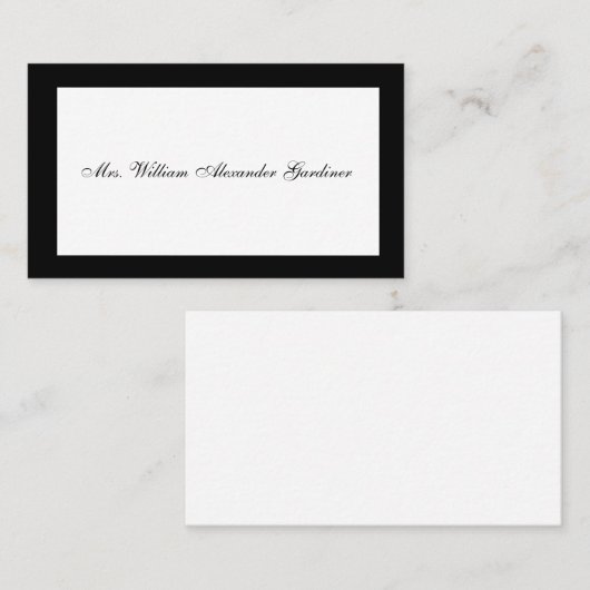 Visite Carte d'appel de deuil (Devant / Derrière)