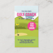 Visite carte d'appel du club de golf (Devant)