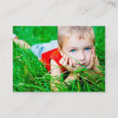 Visite Carte d'appel photo du profil d'enfant de singe en (Dos)